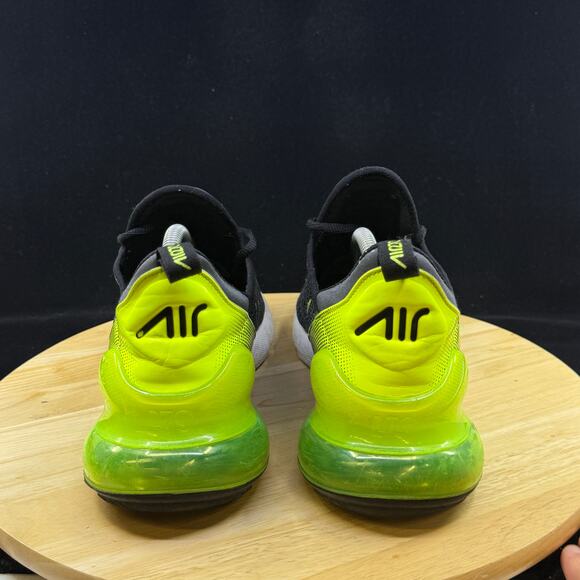 Nike Air Max 270 Anthracite Gray/ Green Mens Size 10 Athletic Shoes - Picture 7 of 8